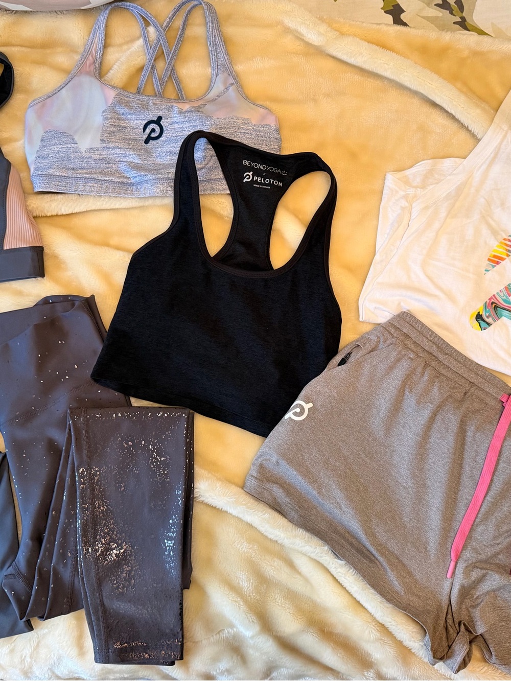 Peloton Collection of Tops/Pants/Shorts (7 pieces)